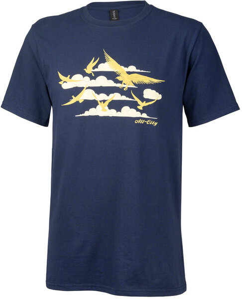 All-City Fly High T-Shirt Men's Color: Navy/Gold