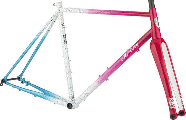 All-City Nature Cross Geared Frameset Color: Cyclone Popsicle