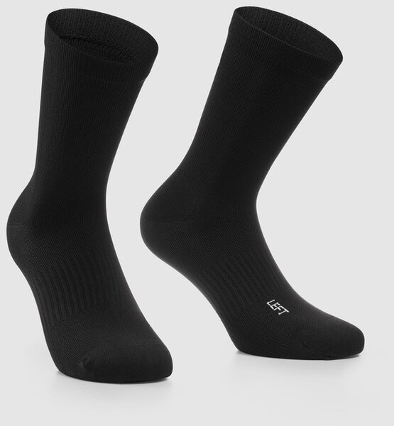Assos Essence Socks High Twin Pack Color: Black Series