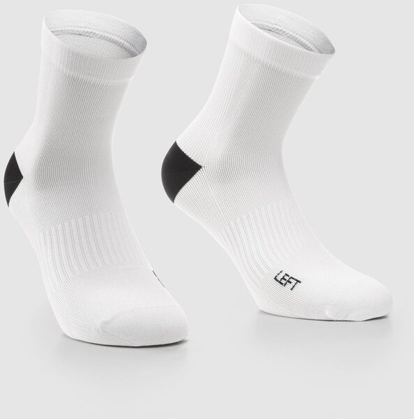 Assos Essence Socks Low Twin Pack Color: Holy White