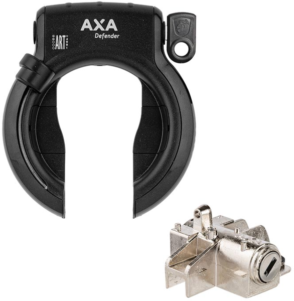 Axa Bike Lock Bosch 2 Tube Battery Pack Lock Silver 