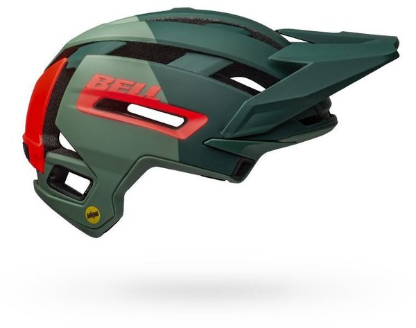 bell furio b117 259g small 51-55cm bike helmet Bell Super Air Spherical MIPS Helmet Large Matte/Gloss Green/Infrared