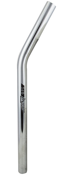 Black Ops Lay-Back Seatpost Color | Diameter | Length | Offset: Chrome | 22.2mm | 400mm | 65mm