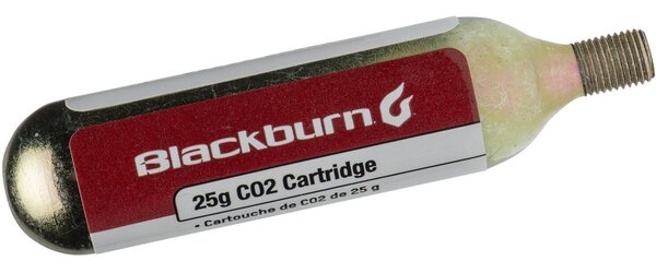 Blackburn 25g Threaded CO2 Color: Metallic Silver