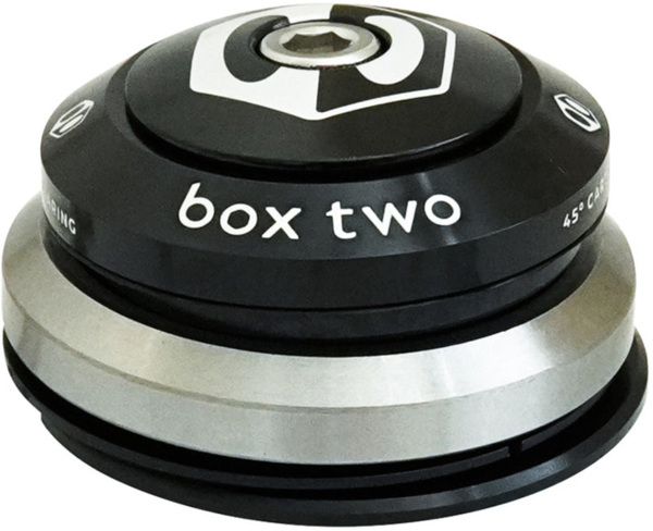 BOX Two Alloy Sealed Integrated 45 x 45 1.5" Tapered Headset Color: Black