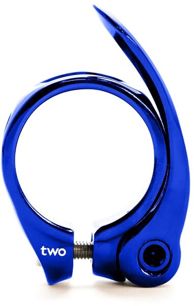 BOX Two Seat Post Collar w/QR Color: Blue