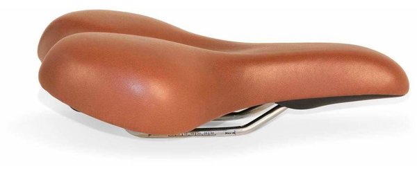 Brooklyn Bicycle Co. Cushioned Honey Leatherette Saddle Model: Comfort