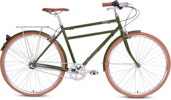 Brooklyn Bicycle Co. Driggs 7 Color: Army Green