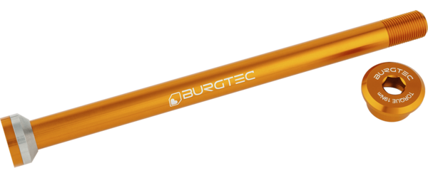 Burgtec Rear Axle 171mm x 12mm x 1.0mm Pitch (Transition) Color: Iron Bro Orange