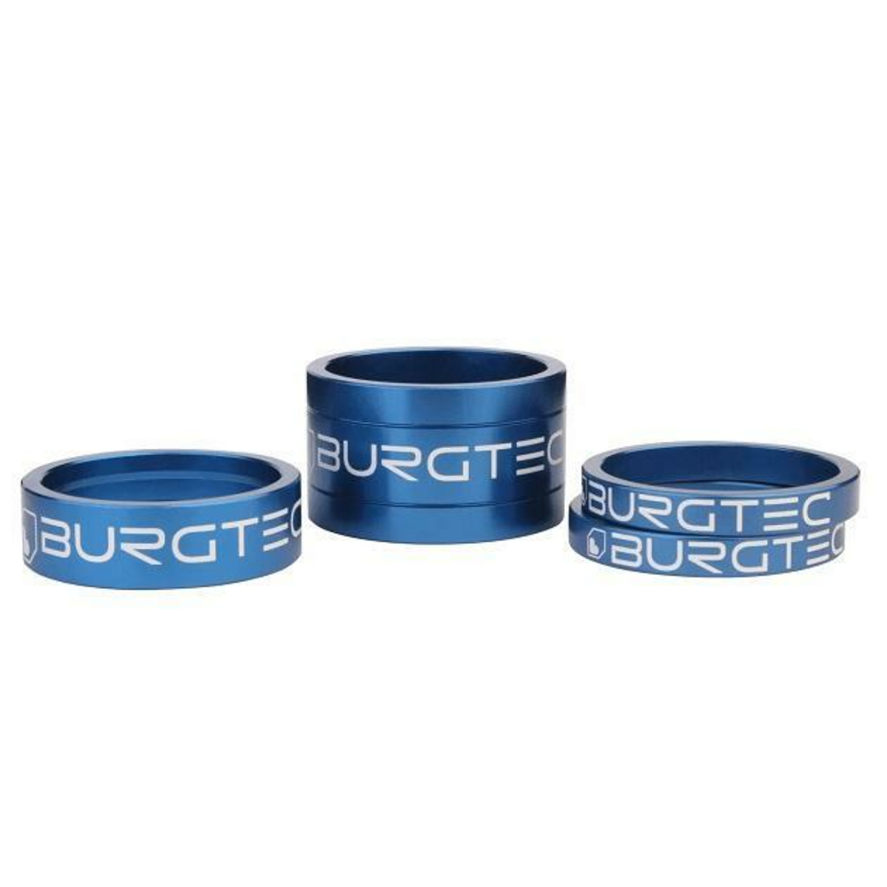 Burgtec Stem Spacer Kit Color: Deep Blue