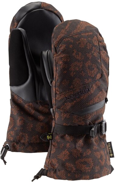 burton ladies snowboard mittens Women's Warmest GORE-TEX Mittens, Gray Heather / XS Durable and sustainable leather in the palm Burton Women's GORE-TEX Mitten -