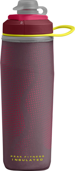 Camelbak Peak Fitness Trinkflasche – 0,71 L, Italian Plum, Dreieckige Form, Selbstschließender Deckel