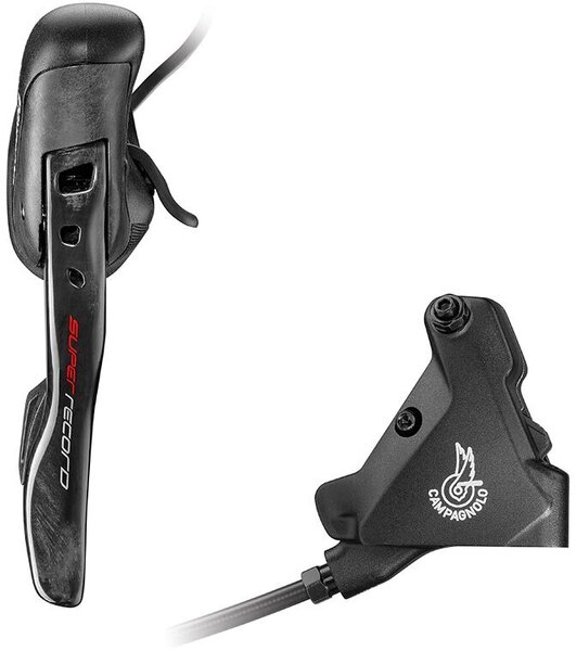 Campagnolo Super Record EPS 12-Speed Shift/Brake Lever w/Flat Mount Caliper Color | Front/Rear | Left/Right | Size | Speeds: Black | Rear | Right | 140mm | 12-speed