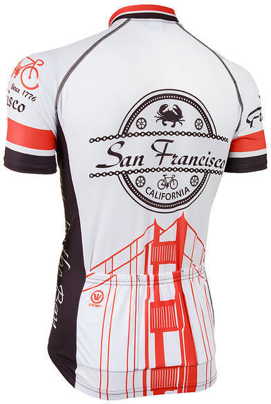 Canari San Francisco Jersey Color: White/Orange/Black