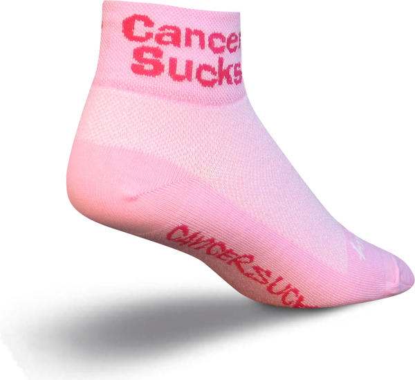 SockGuy Cancer Sucks Socks (Pink) Color: Cancer Sucks Pink