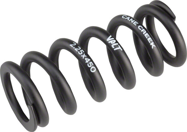 Cane Creek Cane Creek VALT Lightweight Steel Spring for Coil Shock, 2.25"/57mm x 450lbs, Black Cane Creek Cane Creek VALT Lightweight Steel Spring for Coil Shock, 2.25"/57mm x 450lbs, Black