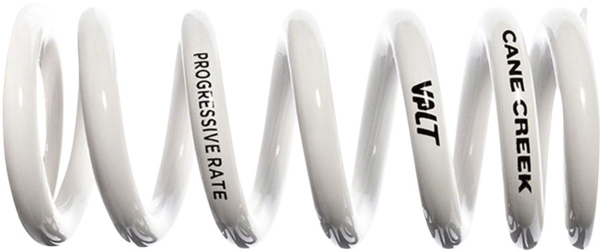 Cane Creek Progressive Rate VALT Lightweight Rear Shock Spring - 55mm x 400-488lbs, White Cane Creek Progressive Rate VALT Lightweight Rear Shock Spring - 55mm x 400-488lbs, White