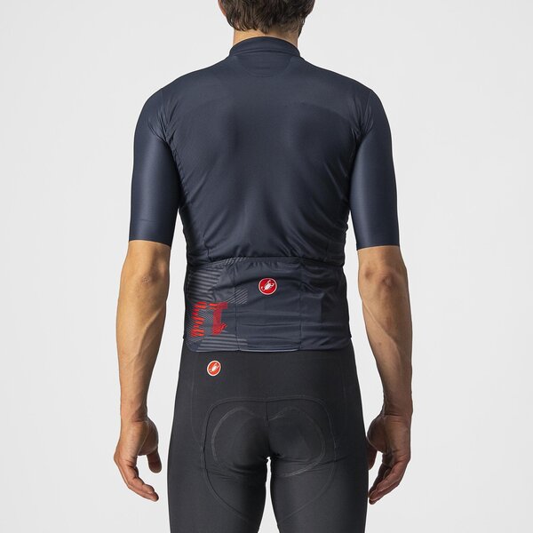 Castelli 13 Screen Jersey Color: Savile Blue/Red