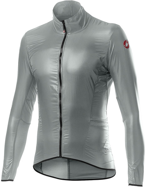 Castelli Aria Shell Jacket Color: Silver Gray