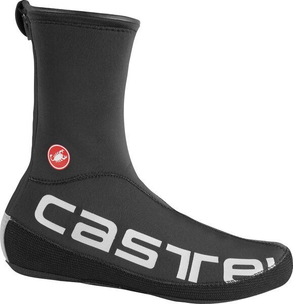 Castelli Diluvio UL Shoecovers Color: Black/Silver Reflex