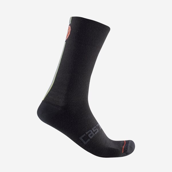 Castelli Racing Stripe 18 Sock Color: Black