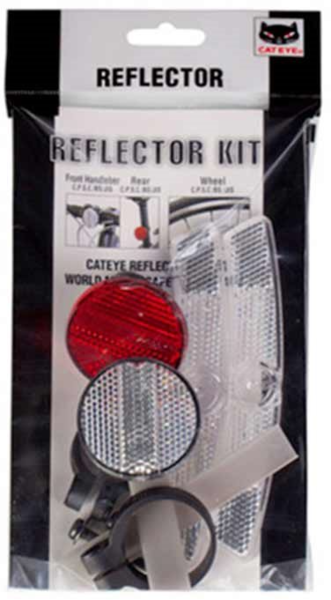 thumbnail image 2 of CatEye Bicycle Reflector Kit - Complete Set With Front, Rear & Wheel Reflectors 2 of 10