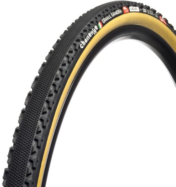 Challenge Tires Gravel Grinder Pro Handmade Tubeless Tubular Color: Black/Tan