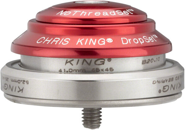Chris King DropSet 3 - Steel Color | S.H.I.S.: Red | IS41/28.6|IS52/40 36°