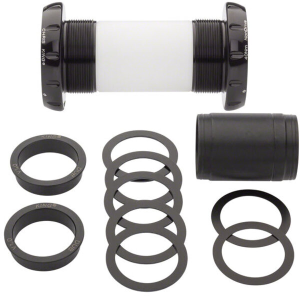 Chris King ThreadFit 30 Bottom Bracket with Fit Kit 2 Color | Model | Spindle | Width: Black | English | DUB | 68mm