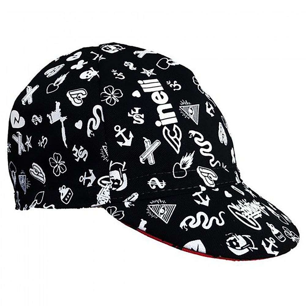 Cinelli Cycling Cap Mike Giant Art Color: Icons Black