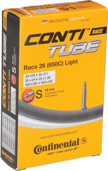 Continental 650c Light Presta Valve Tube