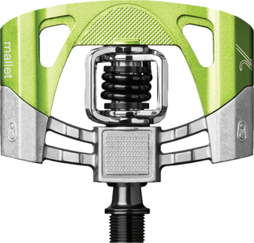 Crank Brothers Mallet 2 Pedals Color: Green / Green Spring