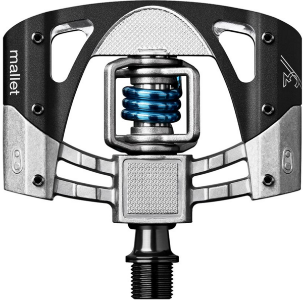 Crank Brothers Mallet 3 Color: Raw & Black / Light Blue Spring