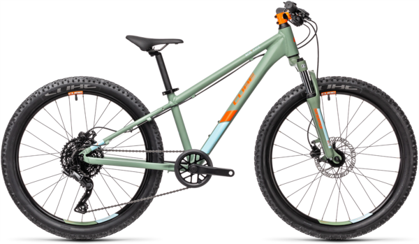 CUBE Bikes Acid 240 Disc Color | Size: Green 'n Orange | 24-inch