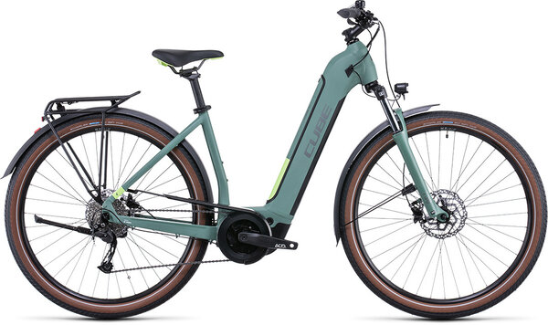 CUBE Bikes Touring Hybrid ONE 500 Easy Entry Color: green'n'sharpgreen