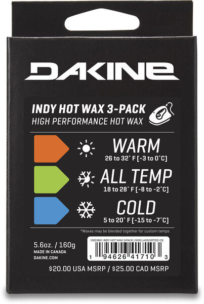 Dakine Indy Hot Wax 3-Pack Dakine Indy Hot Wax 3-Pack
