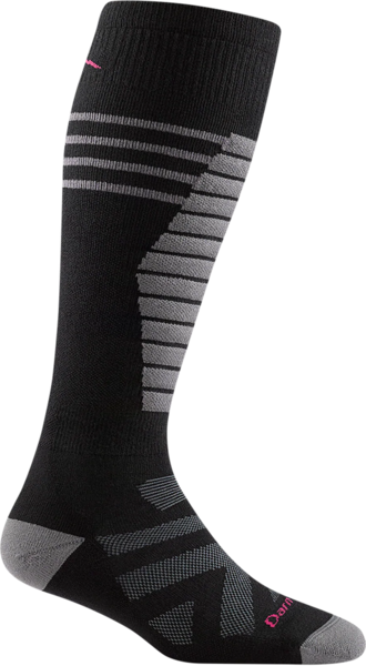 Darn Tough Women's Edge Thermolite OTC Midweight with Cushion & Padded Shin Color: Black