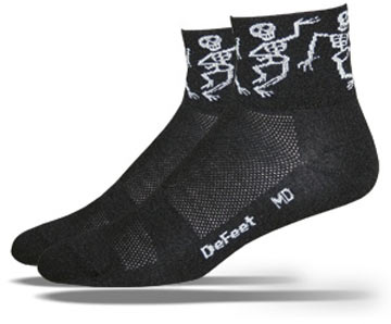 DEFEET Mens Aerator Bone Shaker Sock