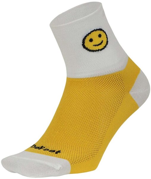DeFeet Aireator 3-Inch Schmiley Color: White/Sunshine