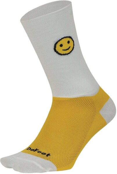 DeFeet Aireator 6-Inch Schmiley Color: White/Sunshine