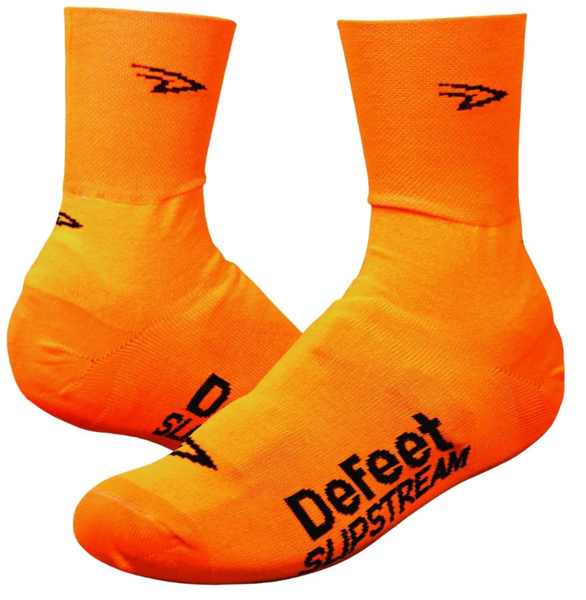 DeFeet Slipstream Shoe Covers Color: Neon Orange
