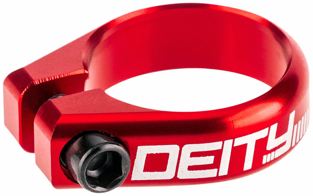 Deity Components DEITY Circuit Seatpost Clamp - 36.4mm, Red 