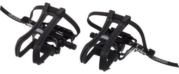 bicycle pedals with toe clips