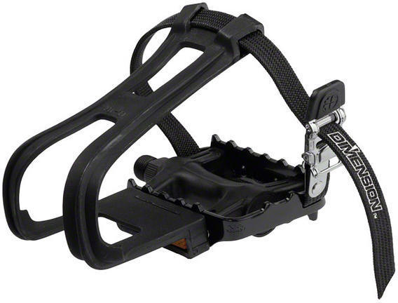 Dimension Combo Sport Pedals/Toe Clip Set