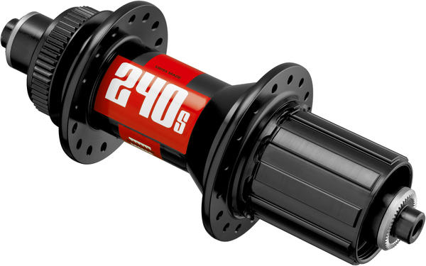 DT Swiss 240s MTB Center Lock Rear Hub Axle | Color | Hole Count: 135mm Quick-Release | Black | 28