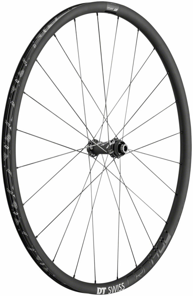 DT Swiss CRC 1400 Spline Front Wheel Color | Front Axle | Rotor Type | Size: Black | 12mm Thru x 100mm | Centerlock | 700c