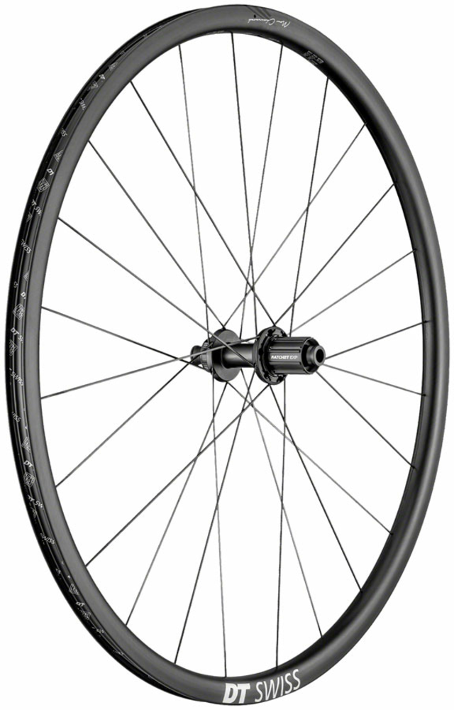 DT Swiss PRC 110 DiCut Mon Chasseral Rear Wheel Cassette Compatibility | Color | Rear Axle | Rotor Type | Size: Shimano/SRAM 11 Speed Road | Carbon | 12mm Thru x 142mm | Centerlock | 29-inch