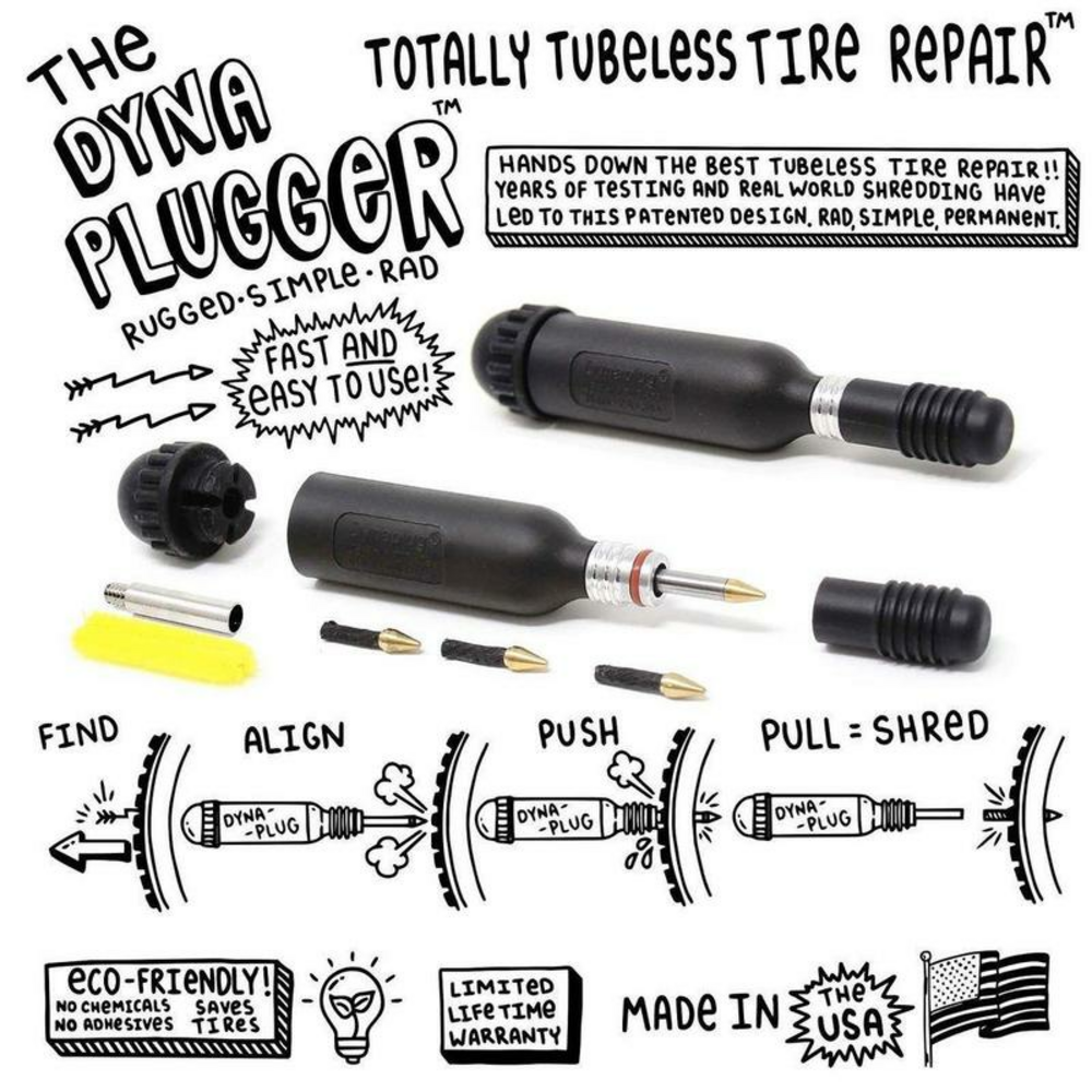 Dynaplug tubeless tyre puncture repair kits for cars & motorcycles