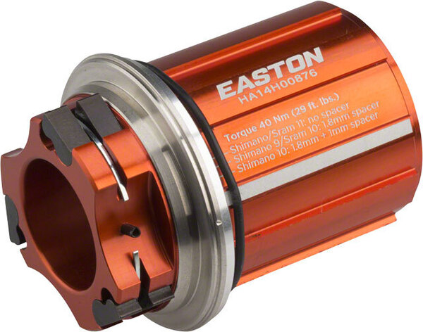 Easton 11-Speed Shimano/SRAM Freehub Body for R4 and R4 SL hubs Color: Orange
