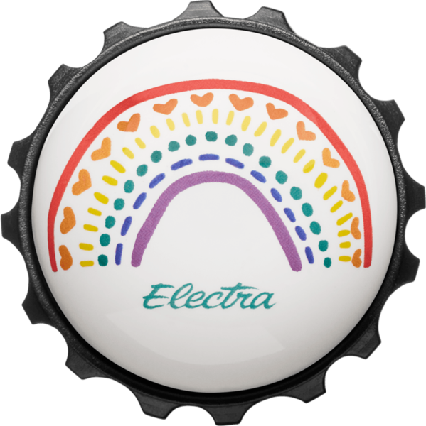 Electra True Colors Twister Bike Bell Color: White/Red
